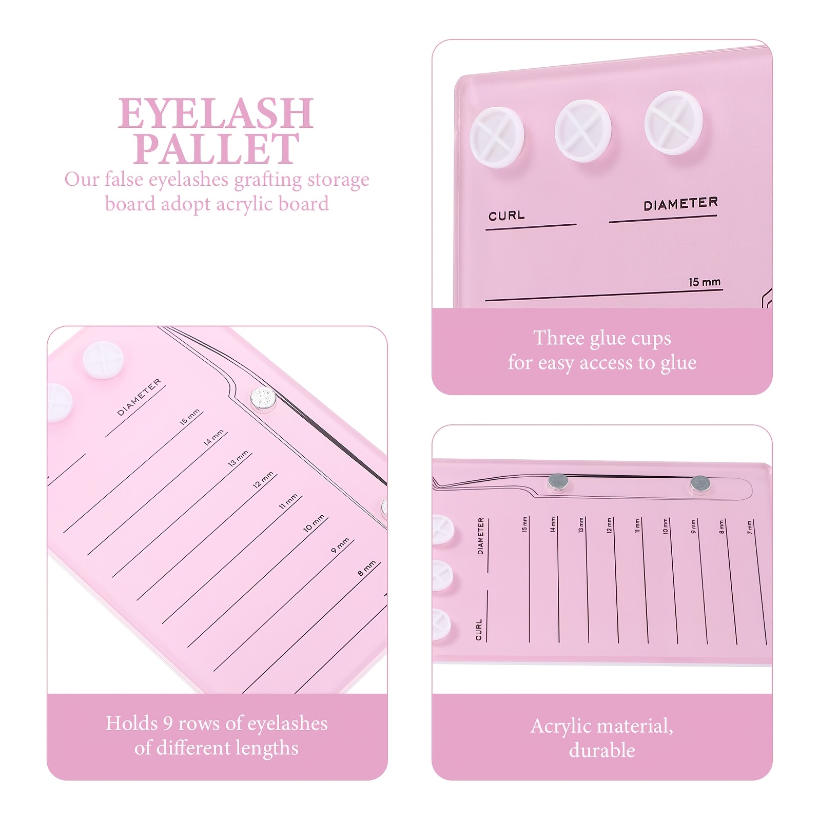 Магнитная акриловая палетка дл – обзор и цена Eyelash Extension Menu